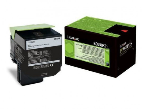 Lexmark CX510 Extra High Return Toner Black 8K 80C2XK0