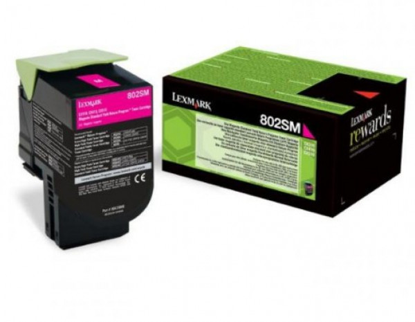 Lexmark CX310/410/510 Standard Return Toner Magenta 2K 80C2SM0