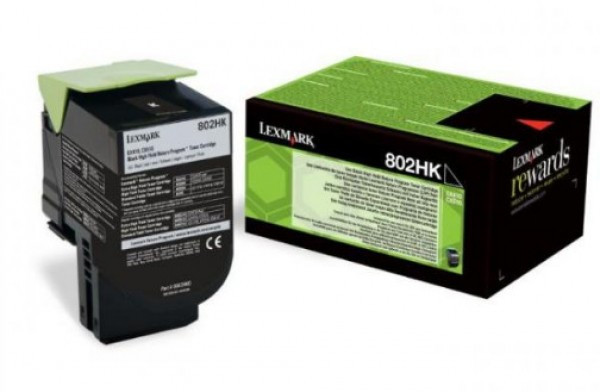 Lexmark CX410/510 High Return Toner Black 4K 80C2HK0