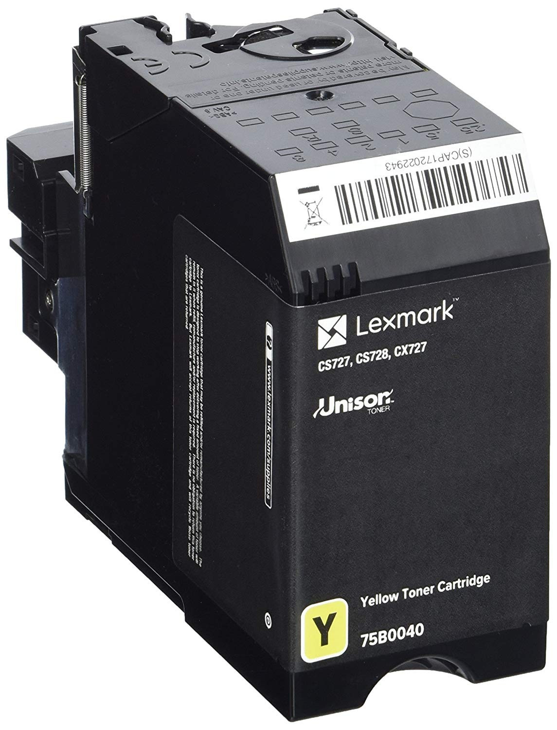 Lexmark CS/CX727/CS728 Toner Yellow 10K 75B0040