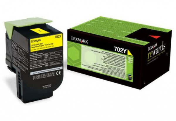 Lexmark CS510 Extra High Return Toner Yellow 4K 70C2XY0