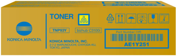 Konica-Minolta TNP93Y Toner Yellow 4.000 oldalra