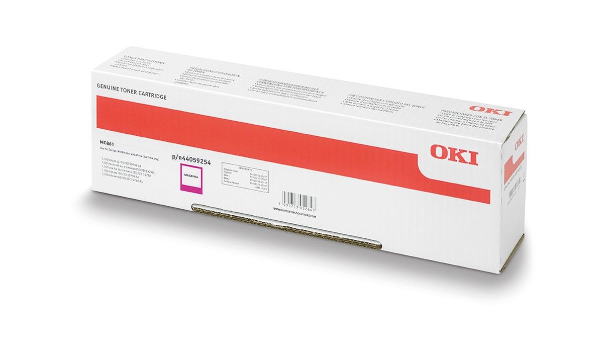 Oki MC861 Toner Magenta 10000 oldalra