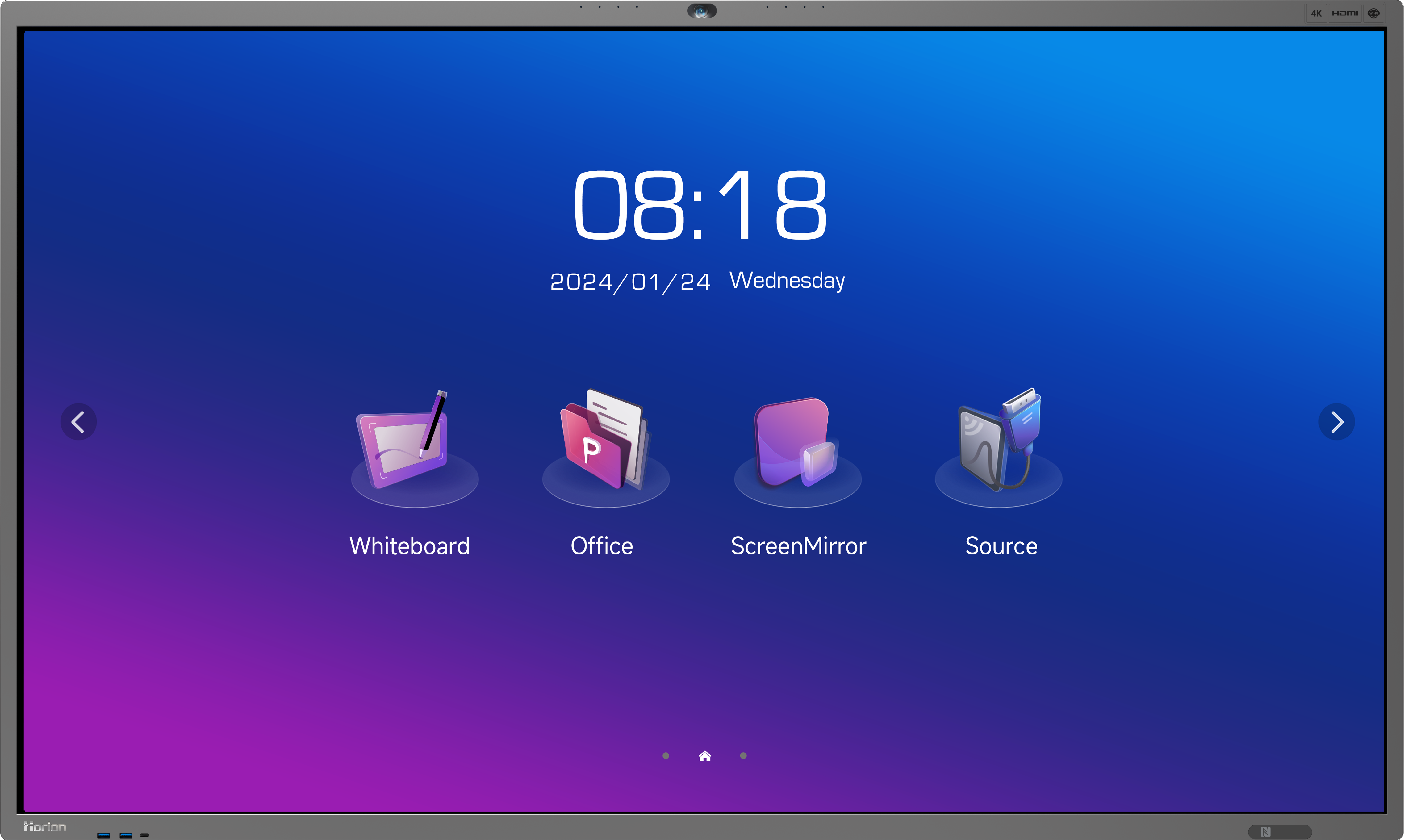 Horion 65" M6APRO 18/7 Android 8GB/128GB, Interaktív kijelző