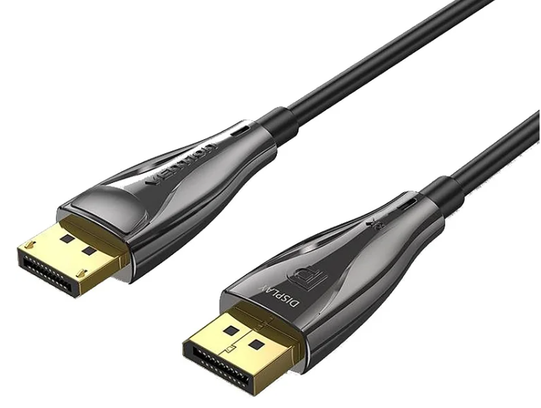 Vention Displayport/M -> Displayport/M (8K, optikai, fekete), 15m, kábel