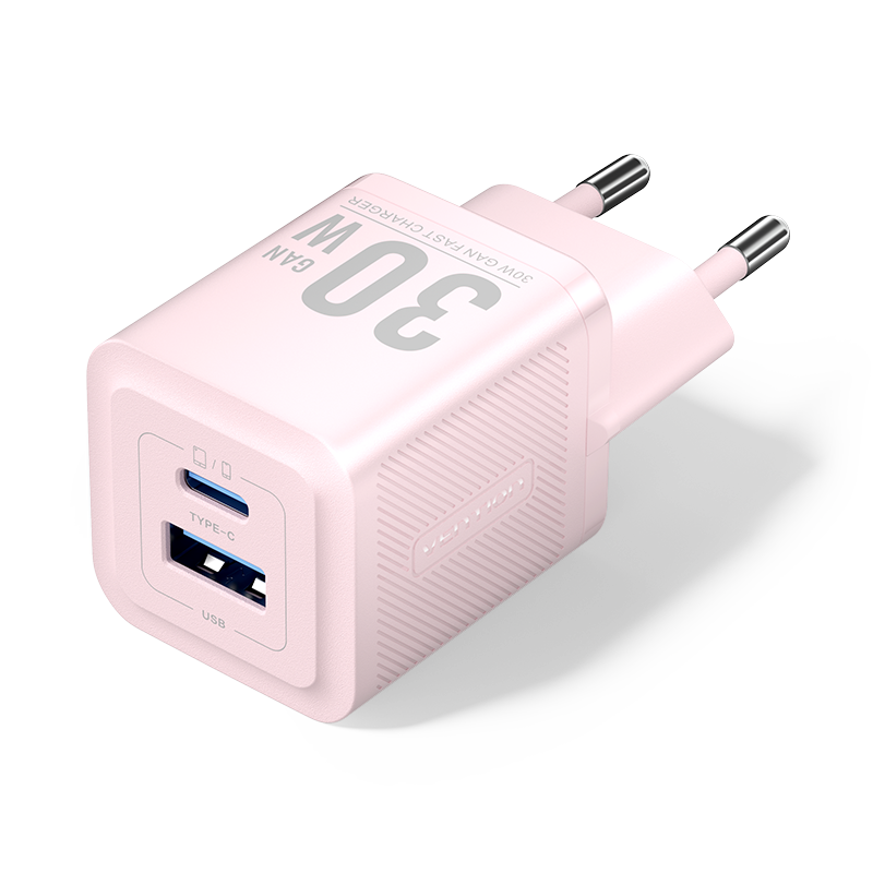 Vention USB-C+A (30W/30W, 2-portos, pink, GaN), töltő