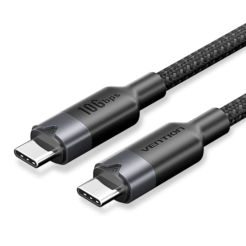Vention USB-C 3.2/M, 0,5m,(fekete, Gen2, 10Gbps), kábel
