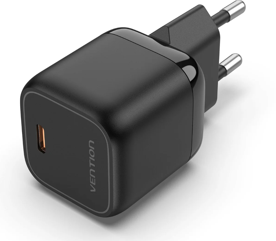 Vention USB-C (1-port,30W, fekete), töltő