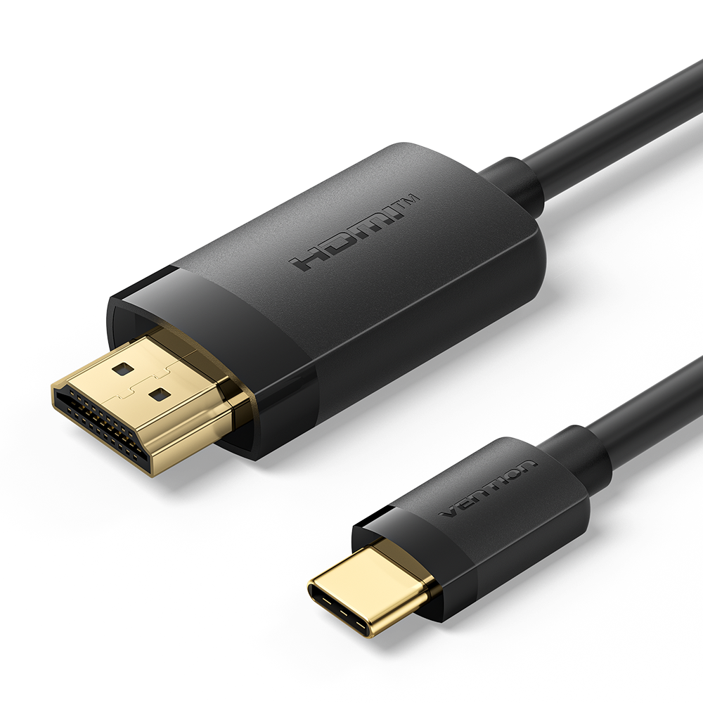 Vention USB-C -> HDMI 1m (4K,fekete), kábel
