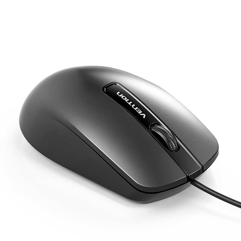 Vention KTABG, fekete,(3 gombos, optikai, vezetékes), egér