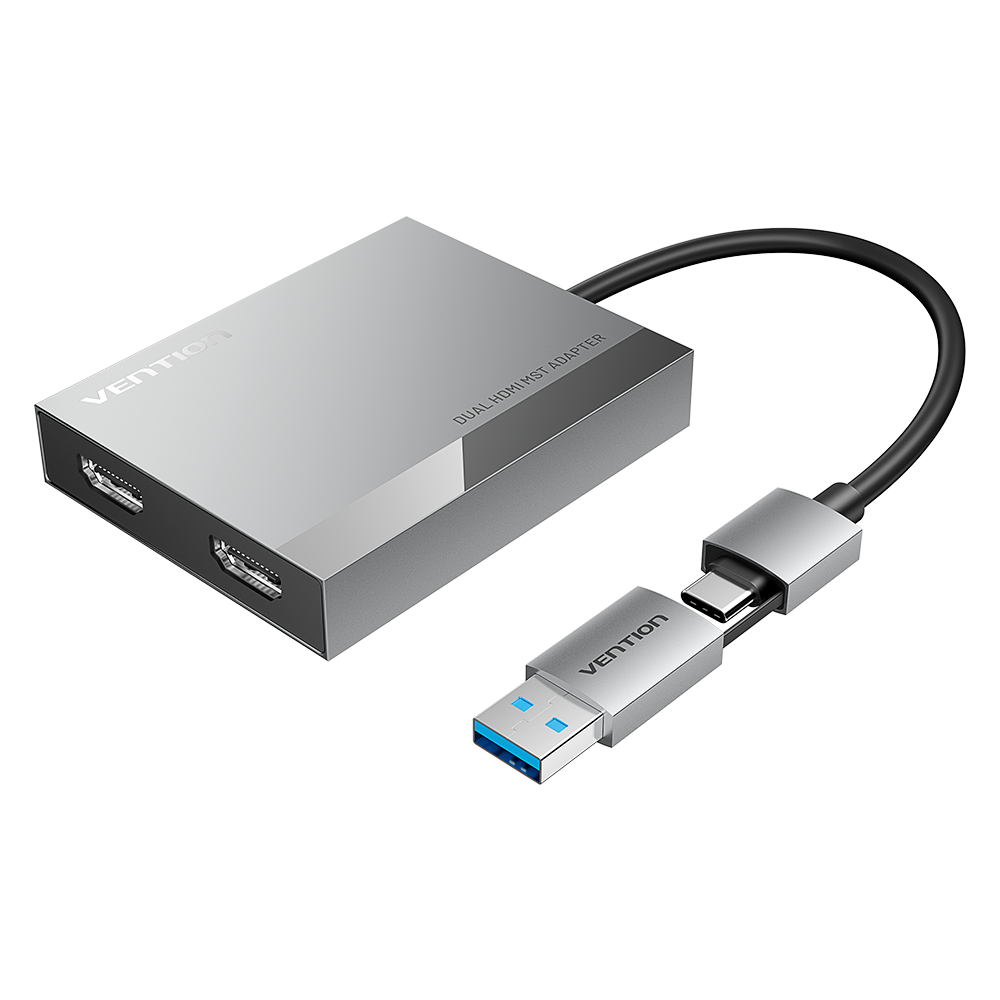 Vention USB-C/USB-A -> HDMI*2 (dual) MST, dokkoló