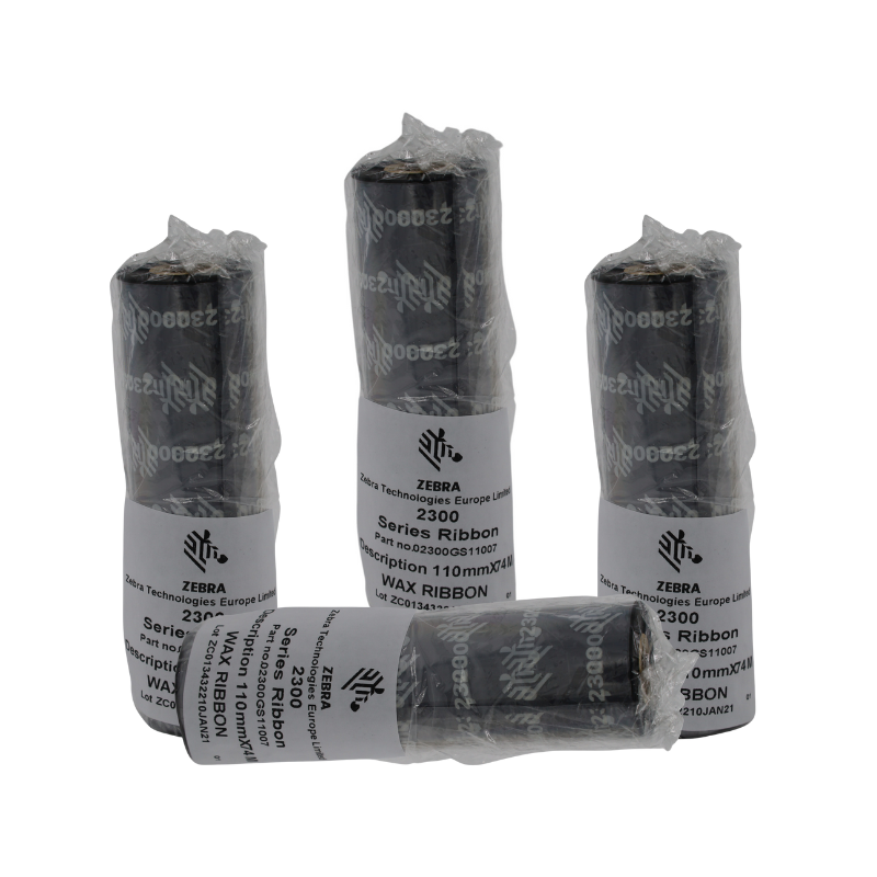 Zebra Z2300 festékszalag 110MMx74M Wax OUT 12db/doboz