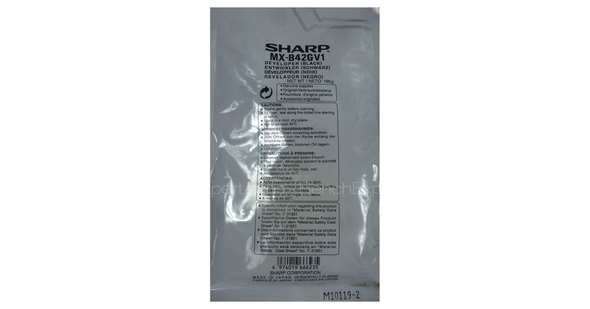 Sharp MXB42GV1 developer