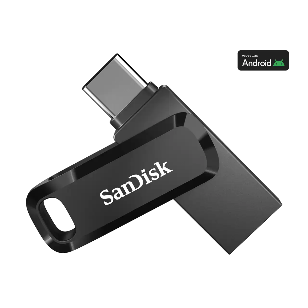 SanDisk, 64GB, Dual Drive, Fekete, Pendrive