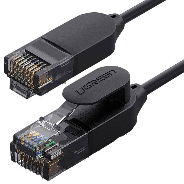 UGREEN CAT 6A tiszta réz Ethernet kábel OD2.8 1 m fekete NW122