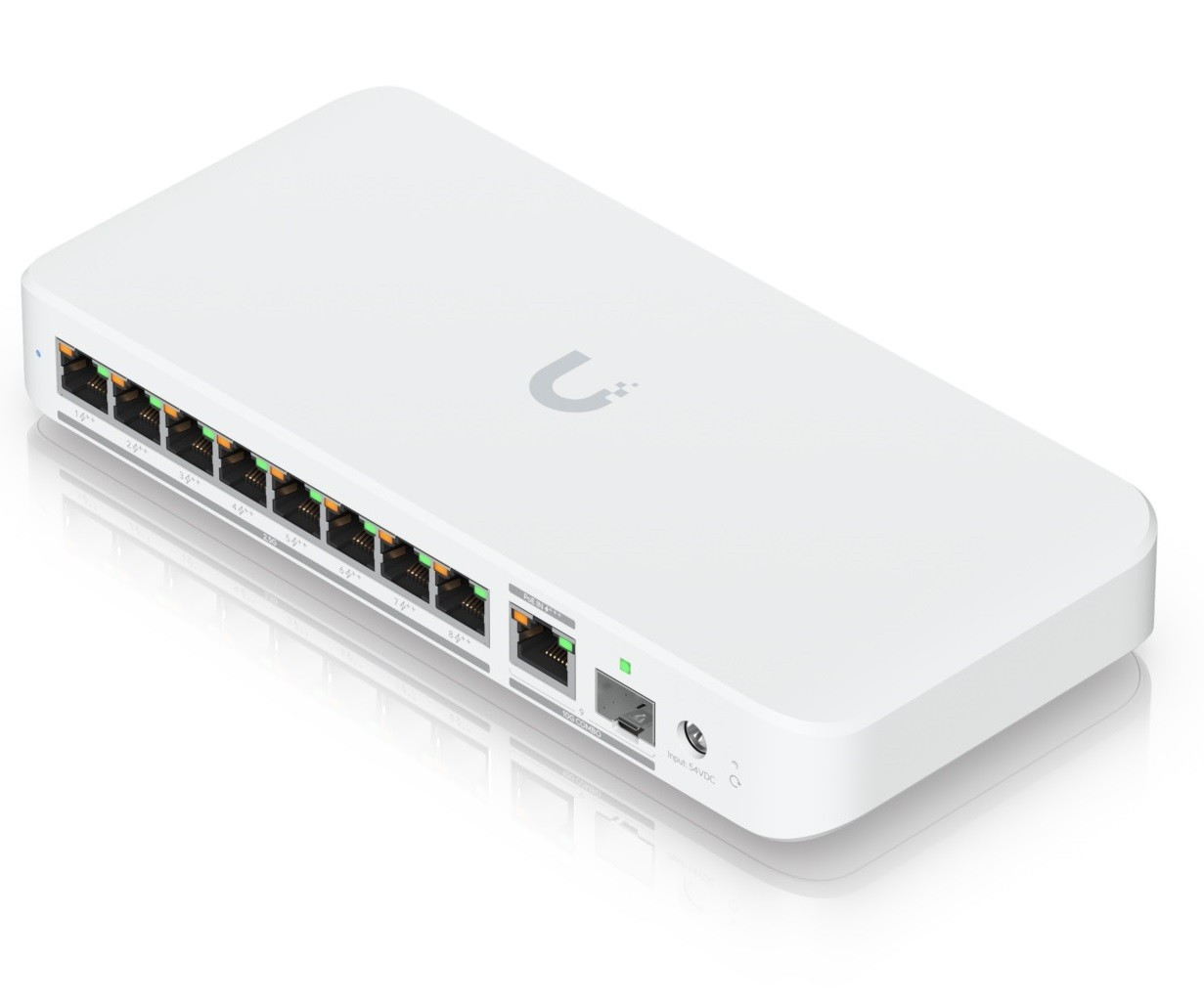 Ubiquiti UniFi USW-FLEX-2.5G-8-POE Flex 8x2.5GbE Multi-Gigabit LAN 1x SFP+ combo port 196W PoE++ switch