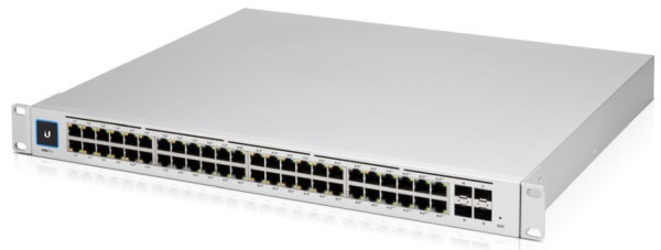 Ubiquiti UniFi USW-PRO-48-POE Gen2 48port GbE LAN 40xPoE+ 8xPoE++ 4xSFP+ port L3 menedzselhető switch