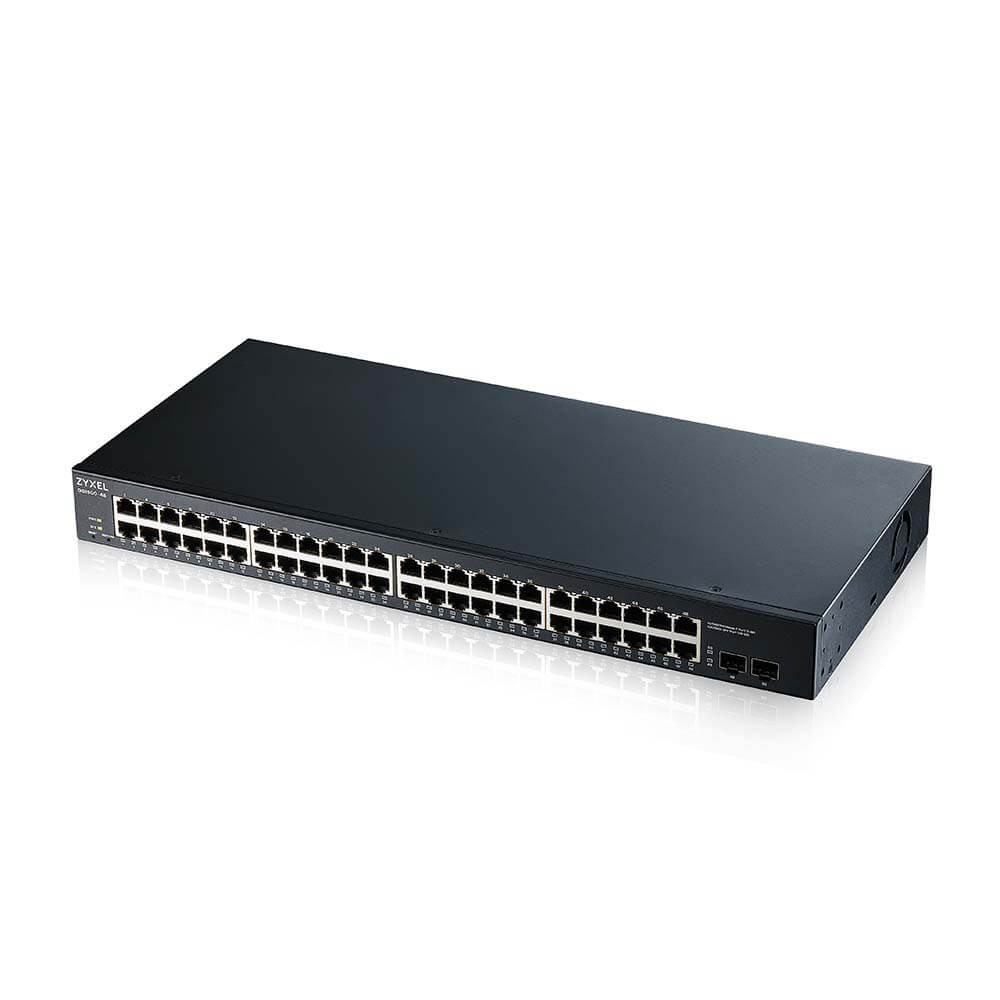 Zyxel GS1900-48-EU0102F v2 48xGbE LAN port L2 smart menedzselhető rackbe szerelhető Switch