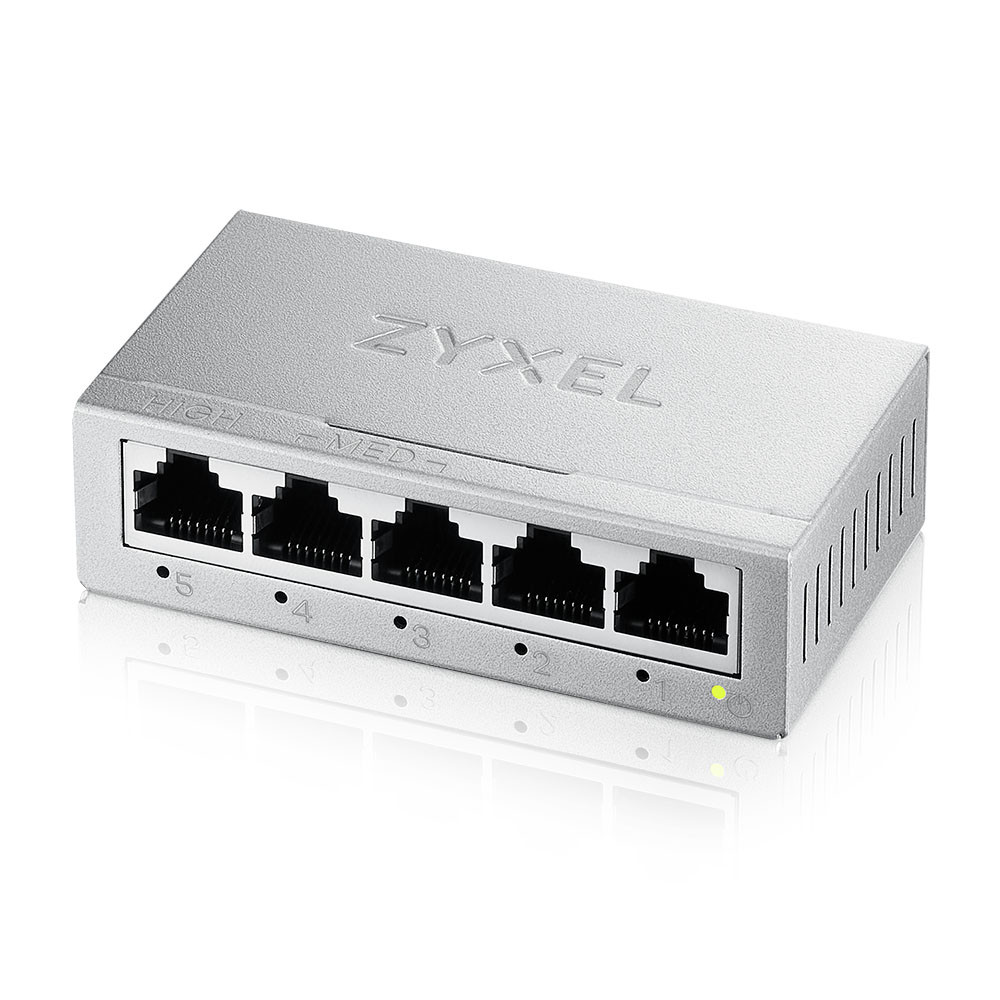 Zyxel GS-105BV5-EU0101F v5 5xGbE LAN port nem menedzselhető asztali Switch