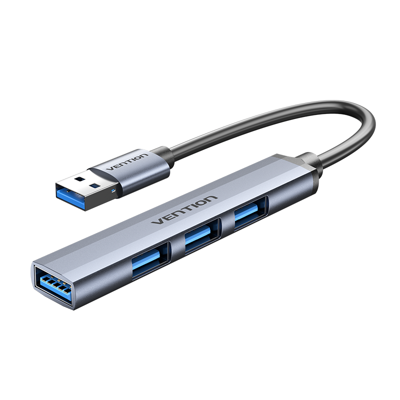 Vention USB-A 3.0 -> USB-A 3.0 + USB-A 2.0*3, 0,15m, (ultra slim, mini hub), hub