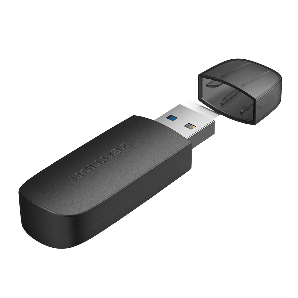 Vention USB-A 3.0  (2-in 1, SD+TF, fekete), kártyaolvasó