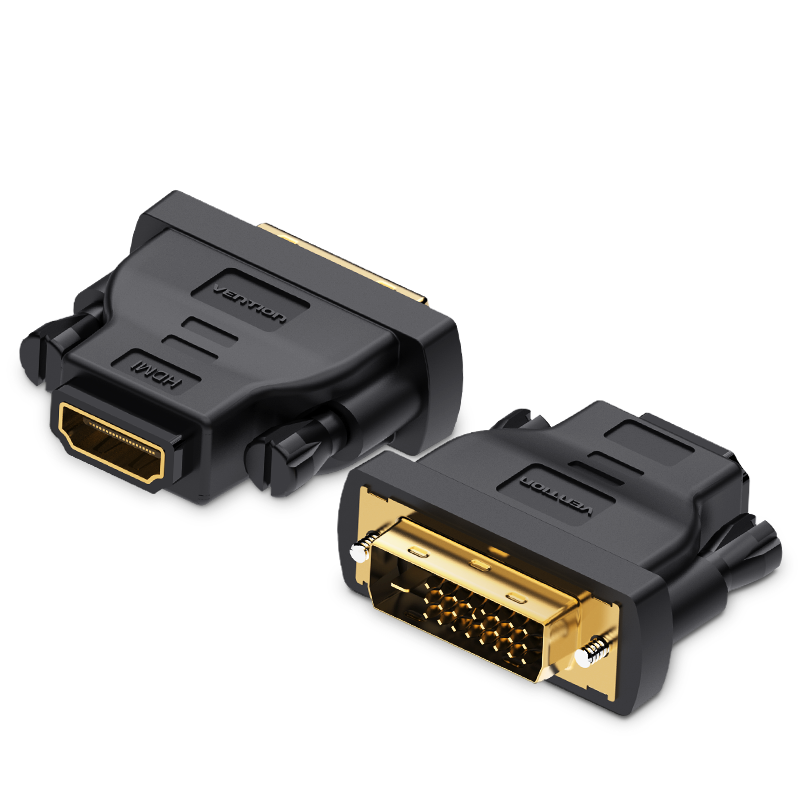 Vention DVI(24+1)/M -> HDMI/F, (fekete), adapter