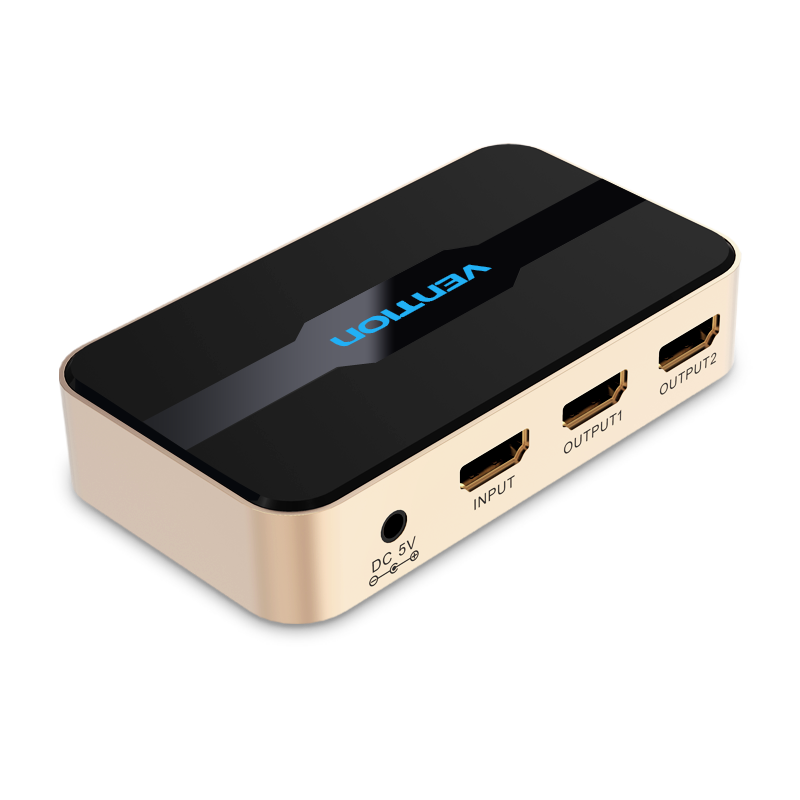 Vention HDMI Splitter (1be-2ki, 4K@30Hz arany-fekete)