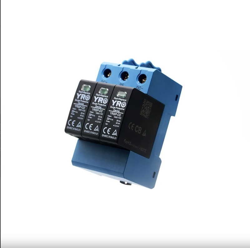 YRO DC 1000V T1+T2 - Túlfesz levezető 3P