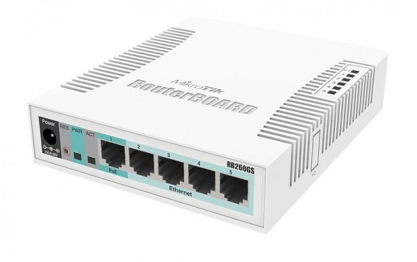 MikroTik CSS106-5G-1S 5xGbE LAN 1xGbE SFP port Switch