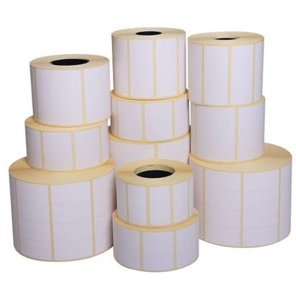40mm x 20mm Direkt termál Tekercses etikett címke Fehér ( 8000 címke/tekercs )