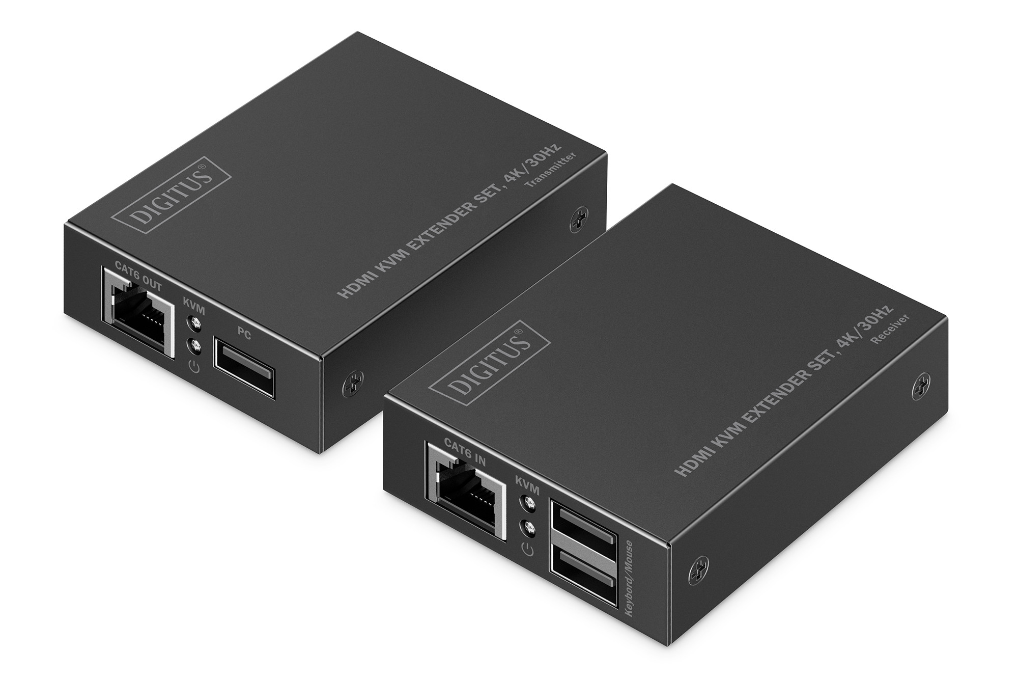 DIGITUS DS-55357 HDMI 4K UHD 30Hz Cat.6 KVM IP 40m extender szett