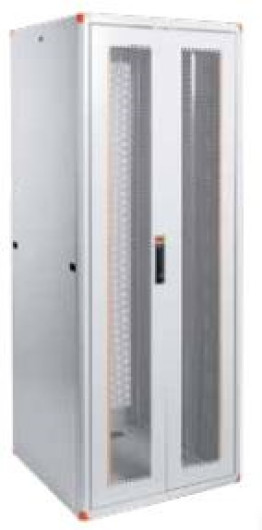 Legrand EVO42U8080EE Evoline 19" 42U SZÉL:800 MÉLY:800 MAG:1894 MAX:1000kg dupla 63% perforált ajtós szürke álló rack szekrény