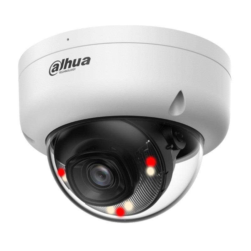 Dahua IPC-HDBW1239E1-A-IL-0360B-S6 2MP, Entry, 3,6mm, IR/LED 30m, FullColor, IK08, Hibrid megvilágítású IP dóm kamera
