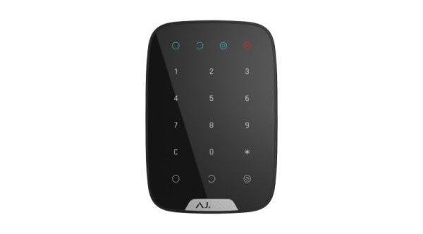 Ajax Keypad BL vezetéknélküli érintés vezérelt fekete kezelő