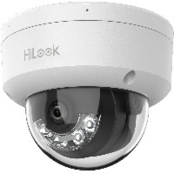 HiLook IPC-D120HA-LU(2.8mm) /Kültéri/2MP/2,8mm/IR/Láthatófény 30m/IK08/MD 2.0/Smart Hybrid Light PoE IP dóm kamera