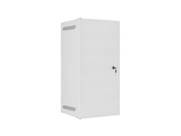 Lanberg WF10-2312-00S 10" 12U SZÉL:280mm MÉLY:310mm MAG:603mm lapraszerelt fémajtós szürke fali rack szekrény