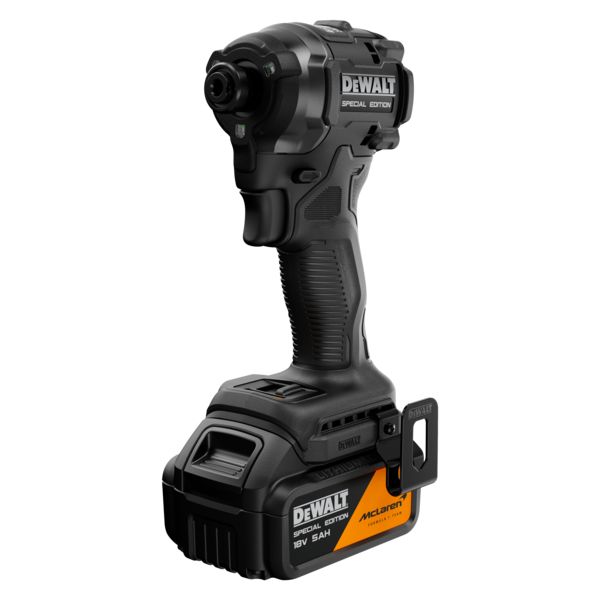 DEWALT Ütvecsavarozó, McLaren F1 Team, 18V XR, 2x5Ah, kefe nélküli, TSTAK