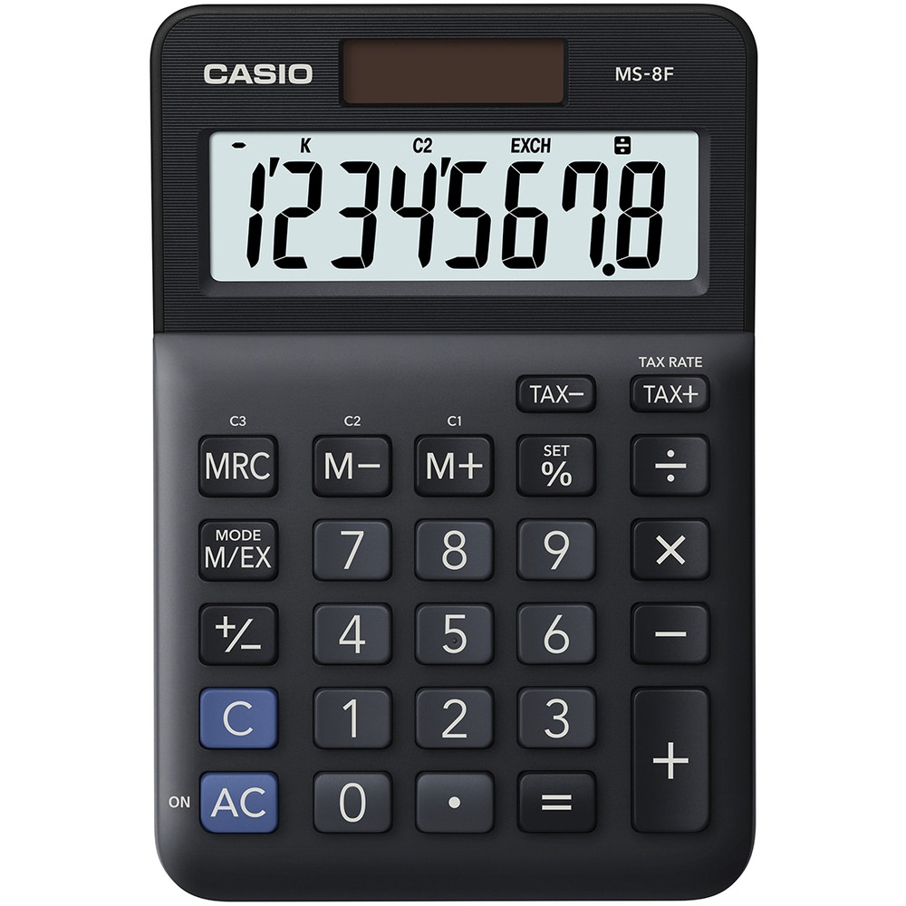 Casio MS 8 F fekete asztali számológép