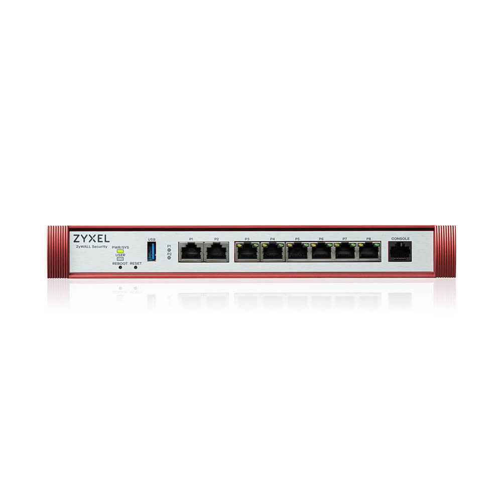 Zyxel USGFLEX200H-EU0102F 2x2.5GbE Multi-Gig 6xGbE LAN/DMZ 1xUSB port Tűzfal + 1 év Gold Security Pack
