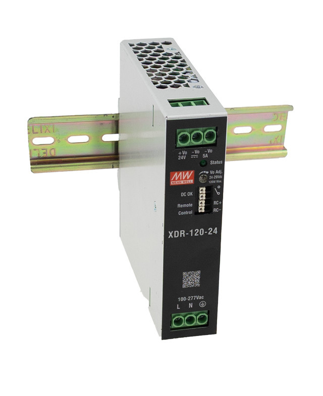 MEAN WELL XDR-120-48 48V 2,5A 120W AC/DC kapcsoló üzemű Ultra Slim Industrial DIN sínre szerelhető tápegység