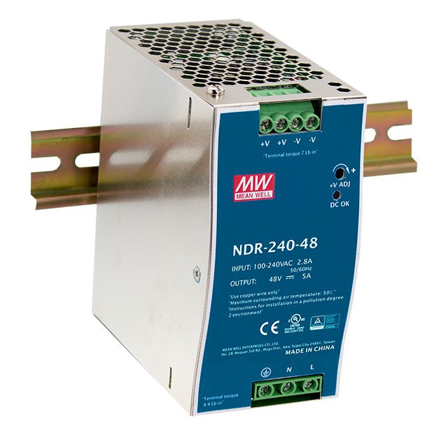 MEAN WELL NDR-240-48 48V 5A 240W DIN sínre szerelhető tápegység
