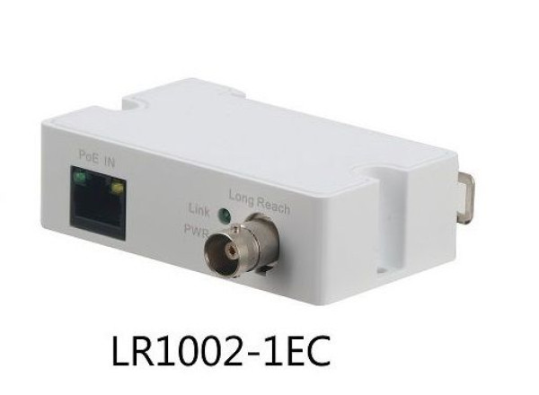 Dahua LR1002-1EC-V3 1x RJ45 10/100, 1x BNC, PoE támogatás Ethernet over Coax (EOC) konverter(vevő)