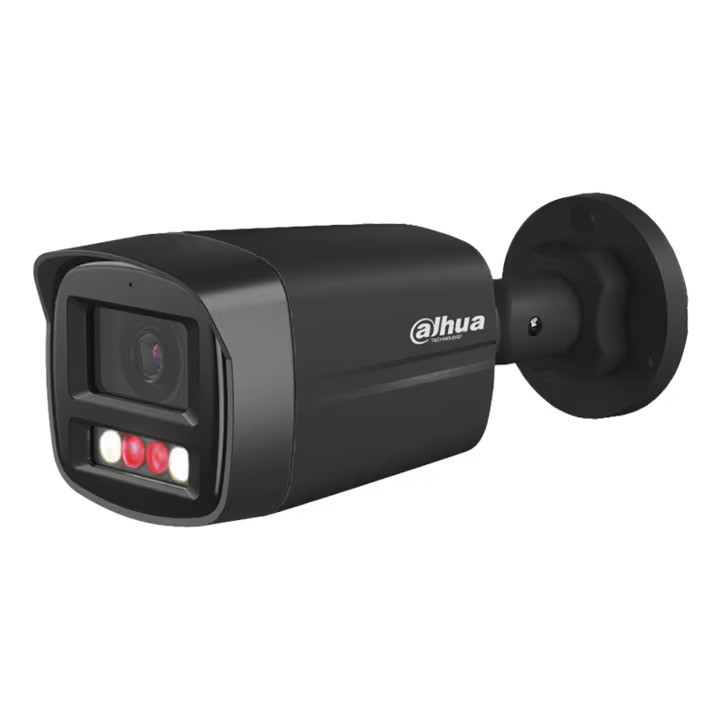 Dahua IPC-HFW1439TL1-A-IL-0280B-BLACK 4MP, Entry, 2,8mm, IR/LED 30m, FullColor, Hibrid megvilágítású Fekete IP csőkamera