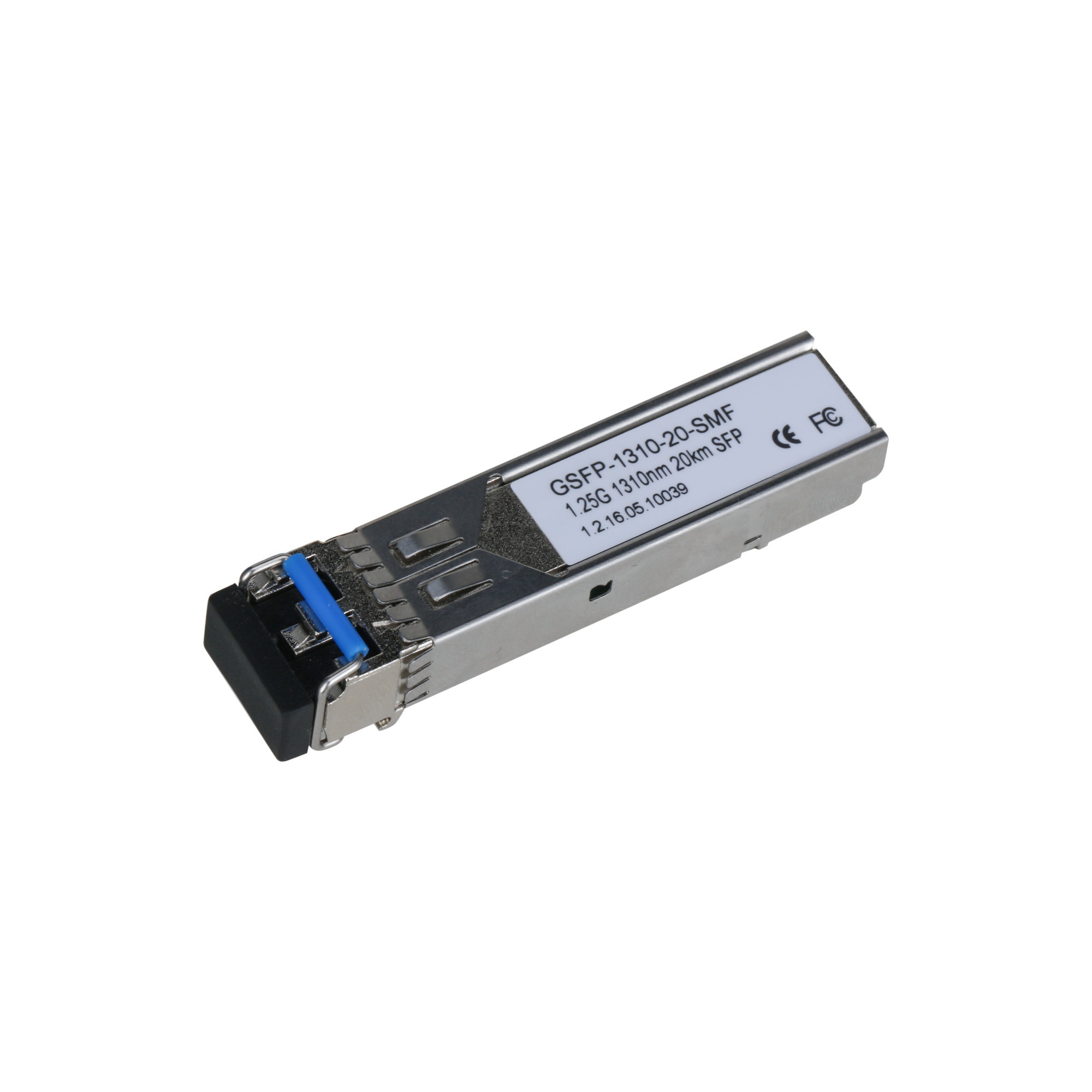 Dahua GSFP-1310-20-SMF monomódosú (single mode) double fiber (2 szálon oda és vissza), 1 Gbps, 1310nm, max. 20km, LC, SFP optikai modul