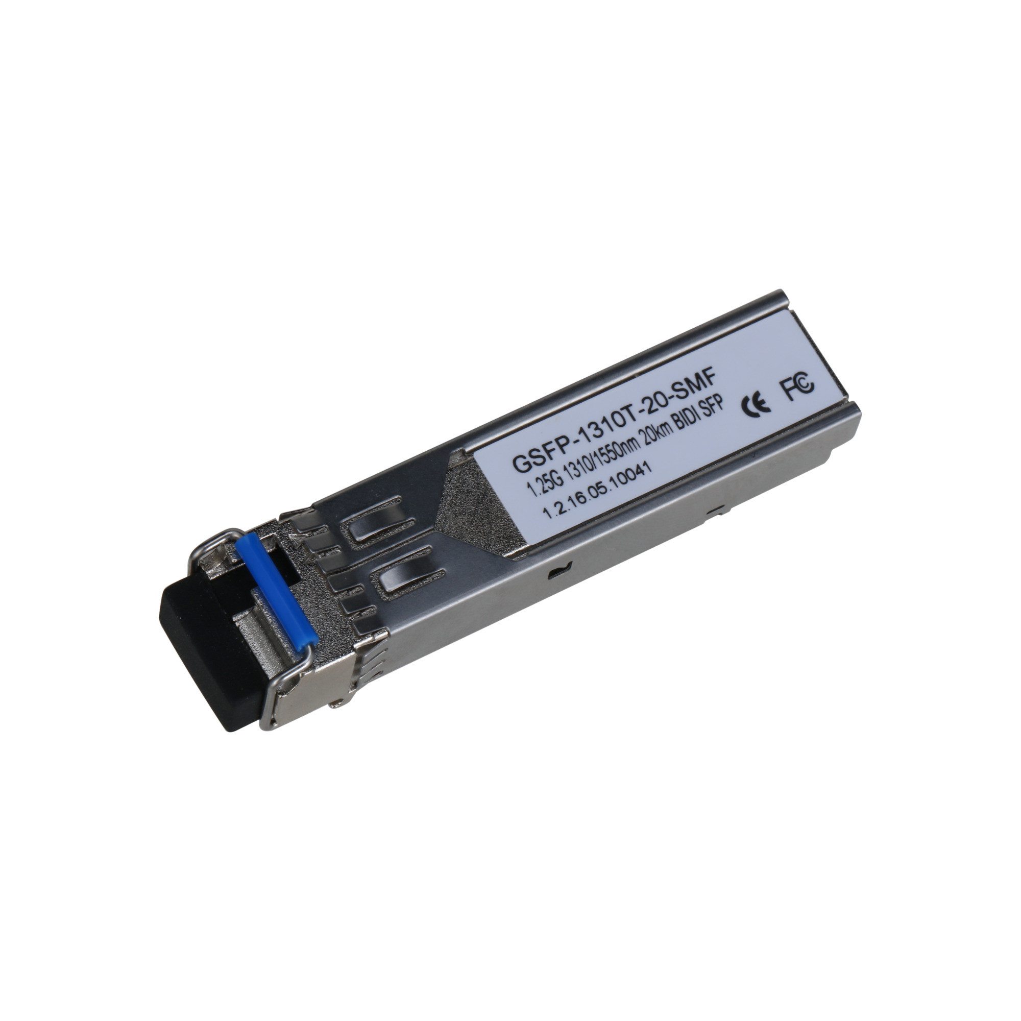 Dahua GSFP-1310T-20-SMF monomódosú (single mode) single fiber, 1 Gbps, 1310nm/1550nm, max. 20km, LC, SFP optikai modul