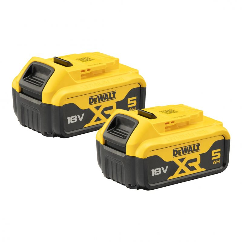 DEWALT Akkumulátor szett, 2x 18V, 5Ah, XR, Li-Ion