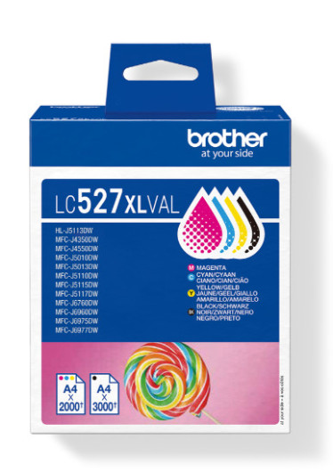 Brother LC527XLBKCMY Tintapatron csomag BKCMY