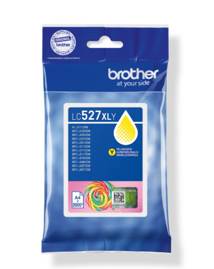 Brother LC527XLY Tintapatron Yellow 2.000 oldal kapacitás