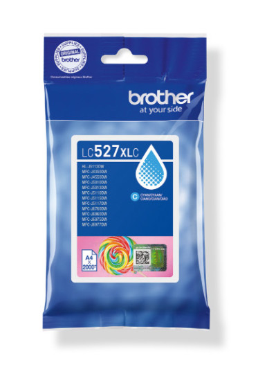Brother LC527XLC Tintapatron Cyan 2.000 oldal kapacitás
