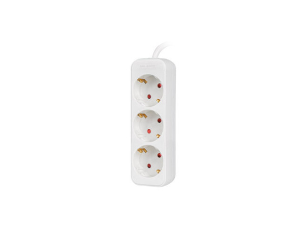 Lanberg PS0-03F-0150-W 3x Schuko aljzat 10A 1.5m fehér elosztósor